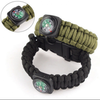 New 5 in 1 Survival Flint Fire Starter Paracord Whistle Gear Buckle