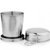 Portable Collapsible Cup Bottle Stainless Steel Camping Folding Cup