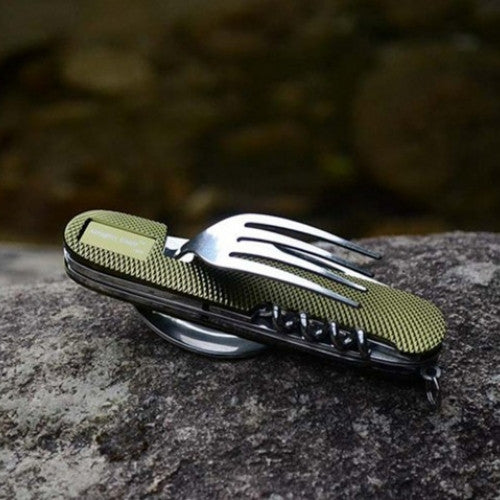 Folding Spoon Fork 7-in-1 Pocket