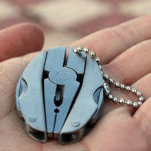 Pocket Multi Function Tools Set Mini Foldaway Keychain
